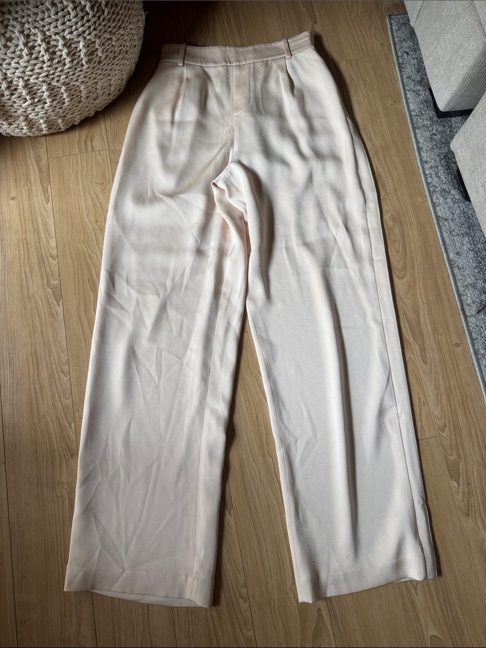 Vince Wide-Leg Trousers in Soft Blush